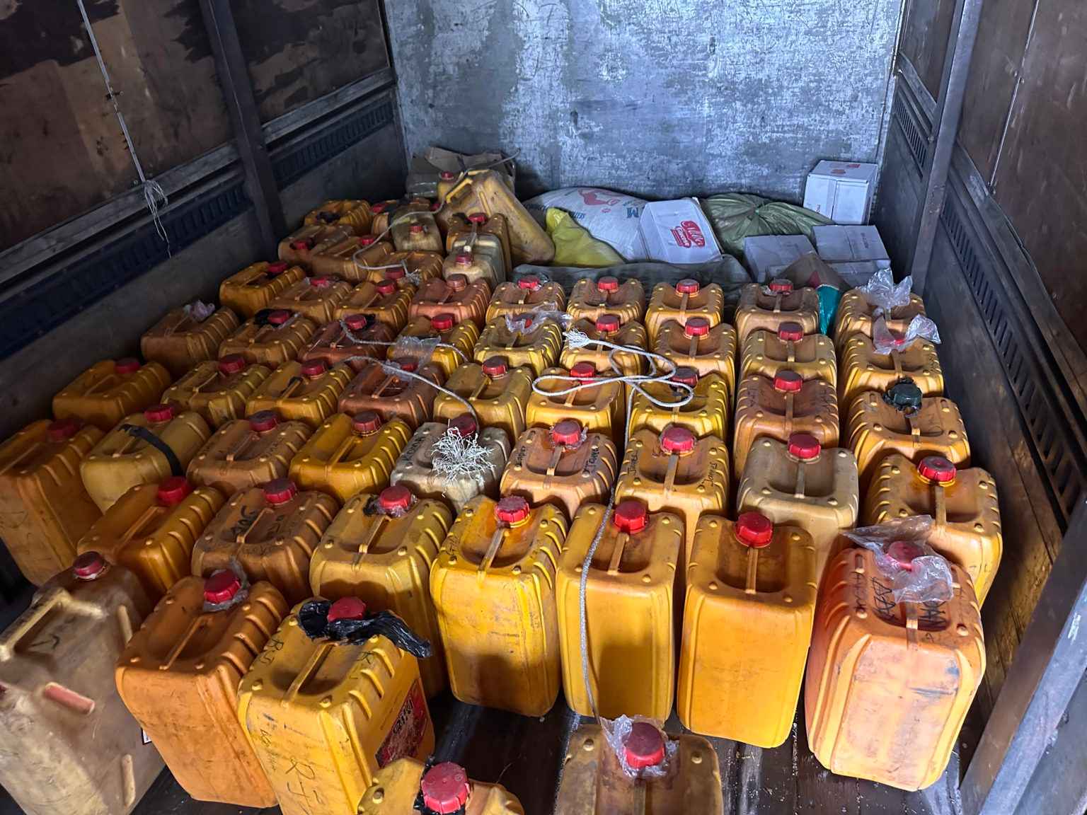 Over 1000 Liters Of Petro Smuggled From S.Sudan Seized In Uganda!