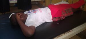 One of injured children